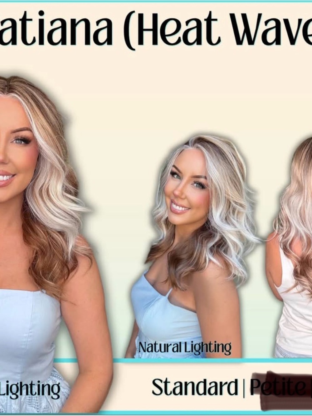Tatiana (Heat Wave) Standard Size Wig by Chelsea Smith Crowns BNWT